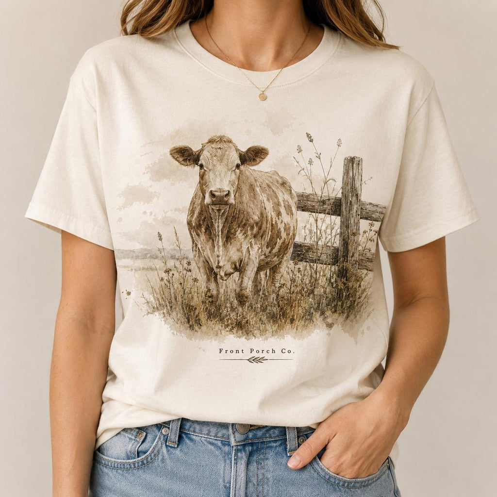 Rustic cow