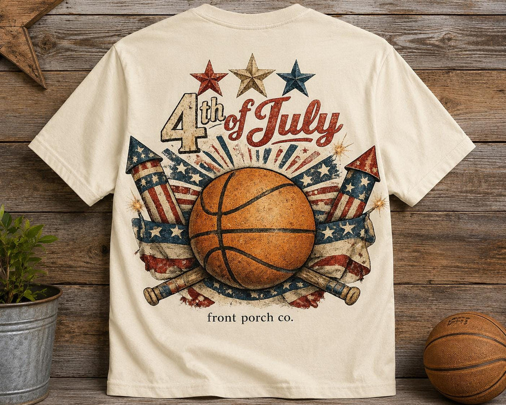 Basketball 4th of July Tee