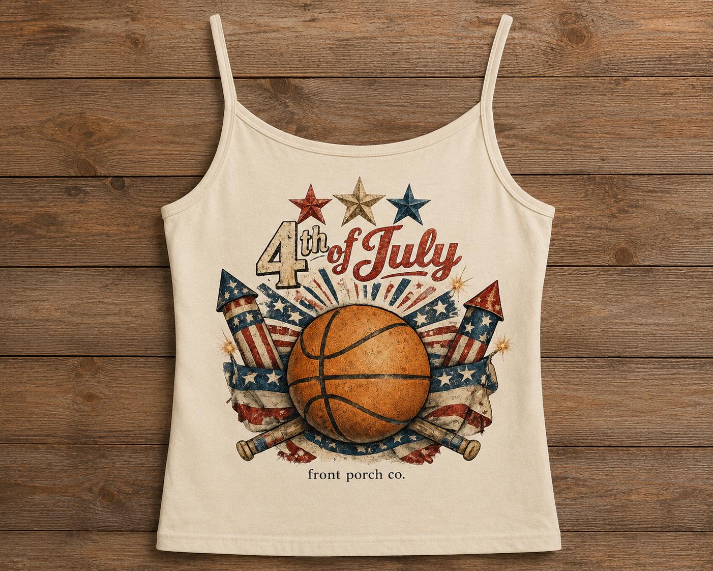 Basketball 4th of July Tee