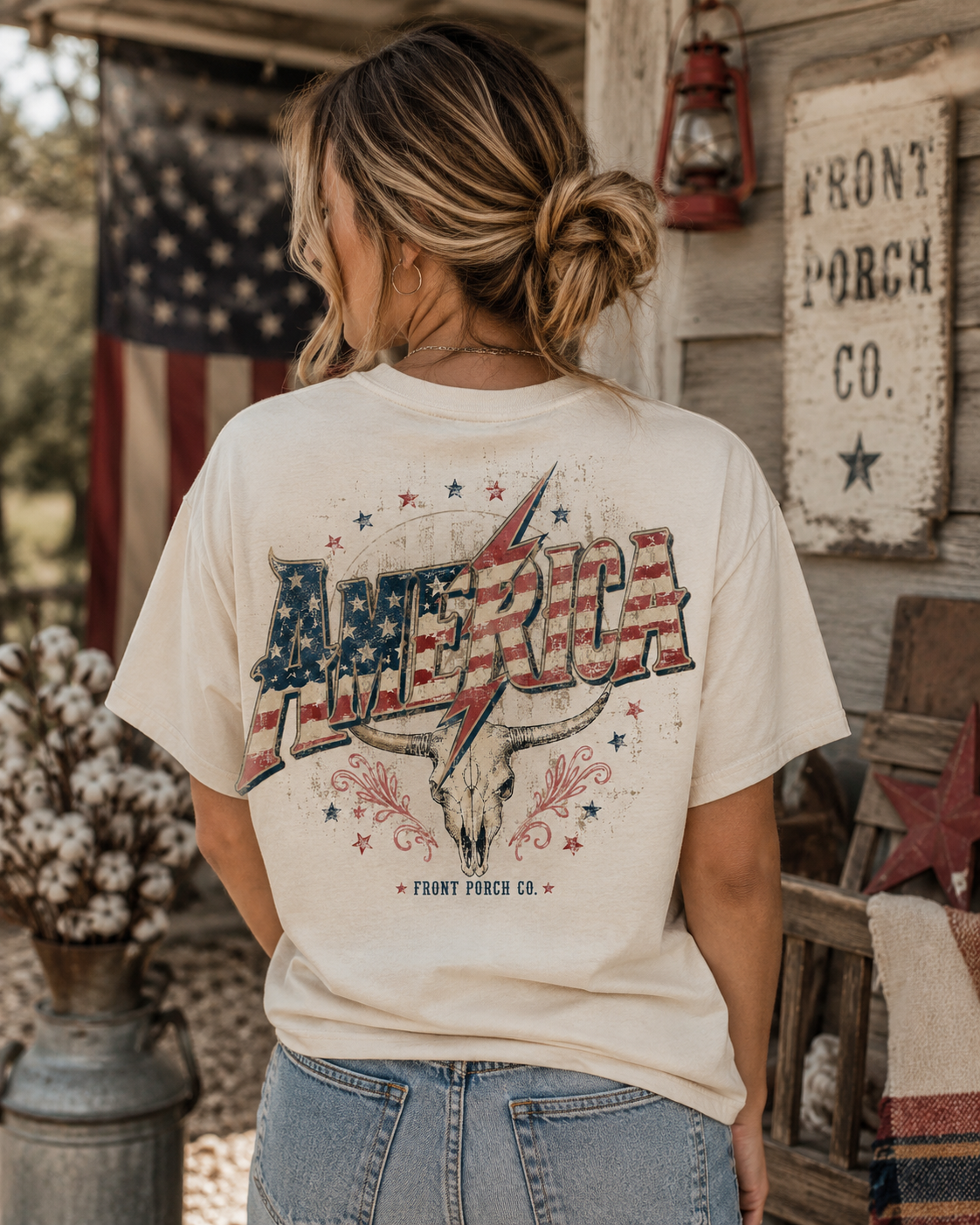 America Bull Skull